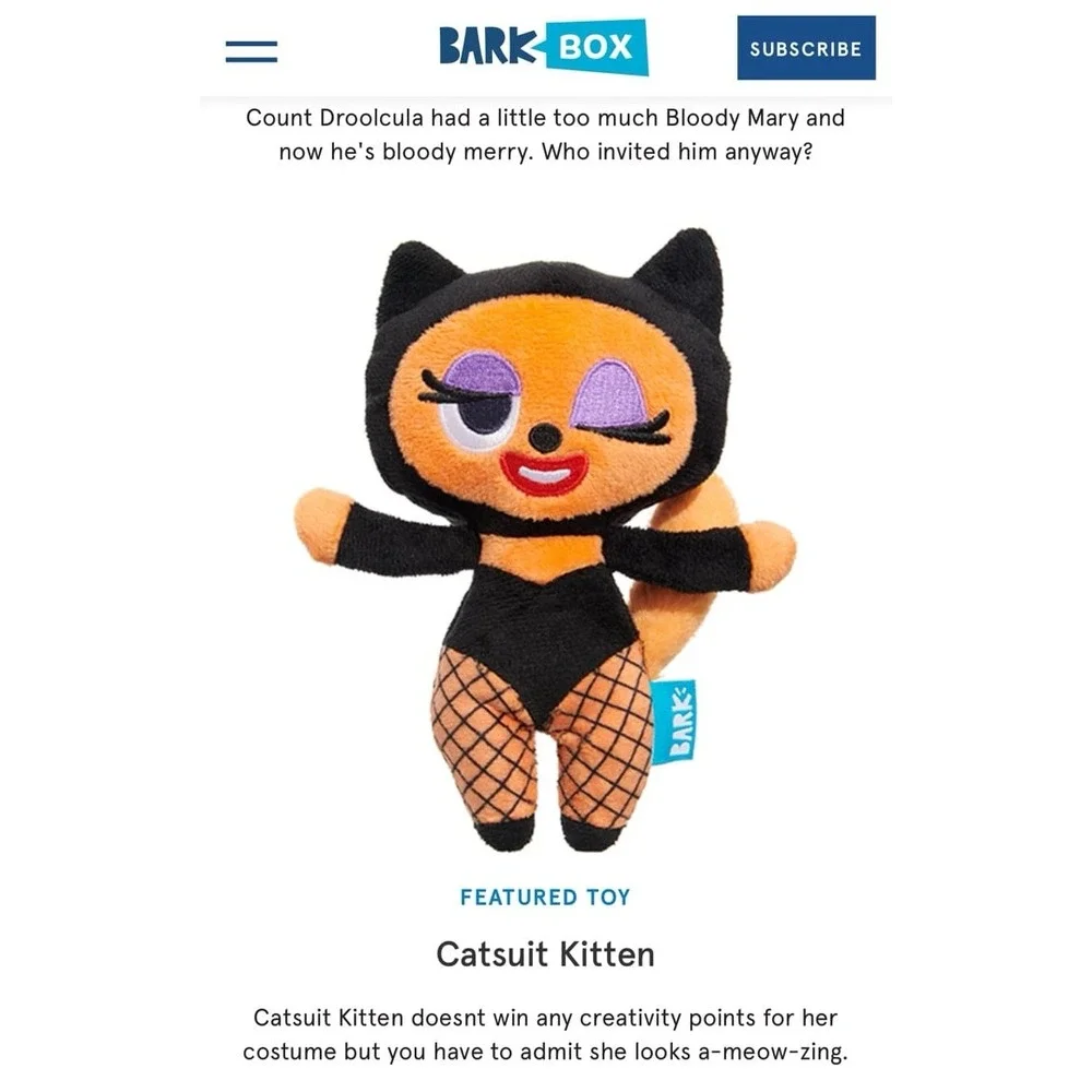 Bark box‎ halloween catsuit kitten